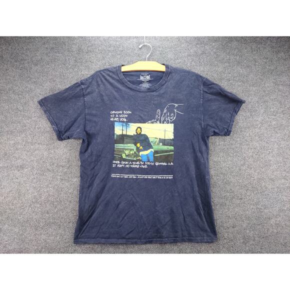 Mens Boyz N The Hood Ice Cube T Shirt Size L Blue Graphic Logo - Picture 2 of 12